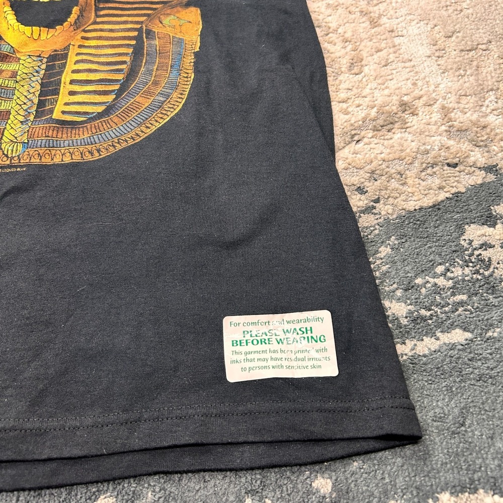 Liquid Blue T Shirt Youth 14/16 Black Shirt Skull Pharaoh Y2K Grunge Men's S - Picture 9 of 10
